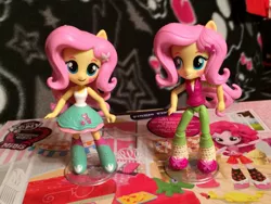Size: 1024x768 | Tagged: safe, derpibooru import, fluttershy, equestria girls, clothes, doll, equestria girls minis, irl, photo, skirt, tanktop, toy