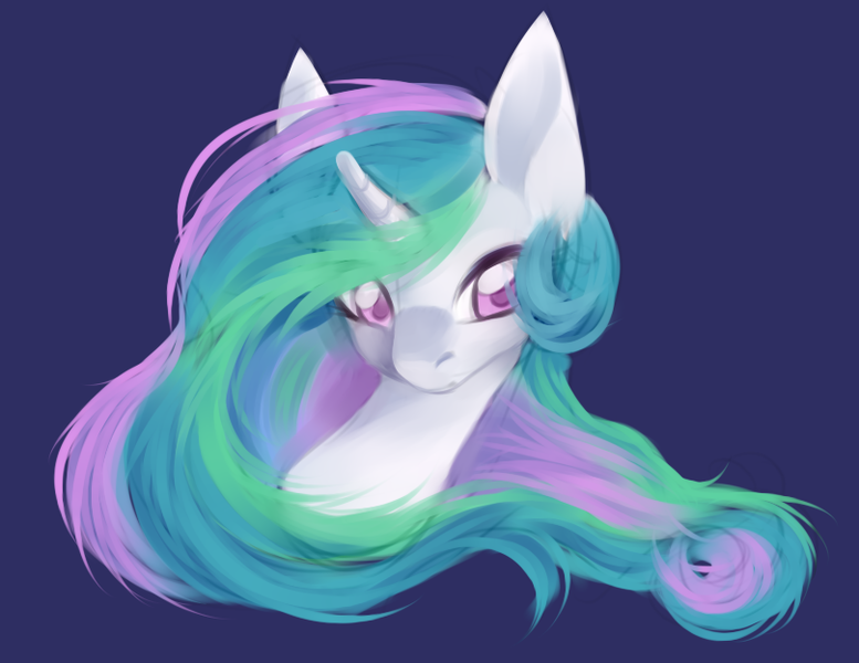 Size: 808x624 | Tagged: artist:ponyinsideme, derpibooru import, portrait, princess celestia, safe, simple background, solo