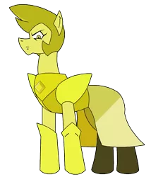 Size: 815x950 | Tagged: artist:combatkaiser, derpibooru import, ponified, safe, simple background, solo, spoilers for another series, steven universe, tall, transparent background, yellow diamond (steven universe)