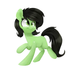 Size: 1000x1000 | Tagged: safe, artist:chibadeer, derpibooru import, oc, oc:anonfilly, unofficial characters only, earth pony, pony, female, filly, raised hoof, simple background, solo, transparent background