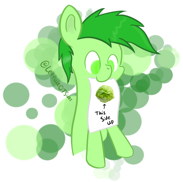 Size: 1109x1101 | Tagged: safe, artist:mintysketch, derpibooru import, oc, unofficial characters only, food, lettuce, meme