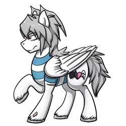 Size: 720x720 | Tagged: artist:deyogee, clothes, derpibooru import, partial nudity, ponified, safe, scar, simple background, solo, transparent background, unshorn fetlocks, yami bakura, yu-gi-oh!