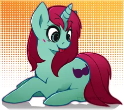 Size: 911x807 | Tagged: safe, artist:cindacry, derpibooru import, oc, unofficial characters only, pony, unicorn, blushing, raspberry, solo, tongue out