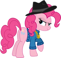 Size: 6000x5648 | Tagged: safe, artist:slb94, derpibooru import, pinkie pie, earth pony, pony, absurd resolution, fedora, hat, looking at you, missing accessory, plot, rapper pie, solo, swag