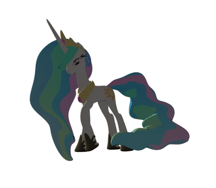 Size: 808x701 | Tagged: safe, artist:sparkyfox, derpibooru import, princess celestia, pony, 3d, daz studio, female, mare, simple background, solo, transparent background