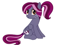 Size: 6831x4981 | Tagged: safe, artist:kooner-cz, derpibooru import, oc, oc:spotlight splash, unofficial characters only, pegasus, pony, equestria daily, absurd resolution, equestria daily mascots, freckles, looking at you, mascot, sitting, tail wrap