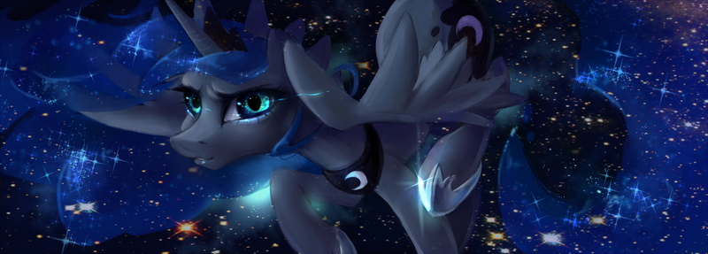 Size: 3900x1400 | Tagged: artist:my-magic-dream, derpibooru import, princess luna, safe, solo