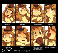 Size: 1024x931 | Tagged: artist:myfetishsituation, belly button, chart, crossed arms, cute, derpibooru import, expressions, facial expressions, hat, music notes, oc, safe, top hat, unofficial characters only