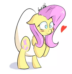 Size: 1024x1048 | Tagged: artist:manfartwish, bipedal, derpibooru import, egg, flutteregg, fluttershy, heart, safe, solo, wat