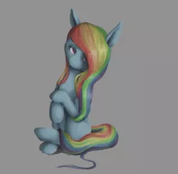 Size: 1280x1247 | Tagged: alternate hairstyle, artist:sharpieboss, artist:yeendip, derpibooru import, rainbow dash, safe, solo