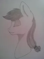 Size: 1920x2560 | Tagged: safe, artist:snowy_sprinkles, derpibooru import, applejack, drawing, face, monochrome, solo, traditional art