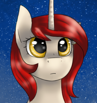 Size: 340x358 | Tagged: artist:amber flicker, derpibooru import, oc, oc:amber flicker, portrait, safe, solo, stars, unofficial characters only