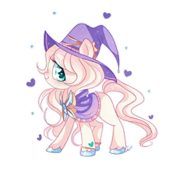 Size: 1000x1000 | Tagged: safe, artist:ipun, derpibooru import, oc, unofficial characters only, bracelet, cape, clothes, floating heart, hat, heart, heart eyes, jewelry, simple background, solo, transparent background, wingding eyes