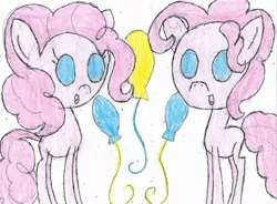 Size: 2196x1612 | Tagged: artist:turtwig8123, bubble berry, chibi, derpibooru import, pinkie pie, rule 63, safe, self ponidox, solo, traditional art