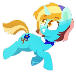 Size: 716x674 | Tagged: safe, artist:spacechickennerd, derpibooru import, oc, oc:madison quick, unofficial characters only, bowtie, solo
