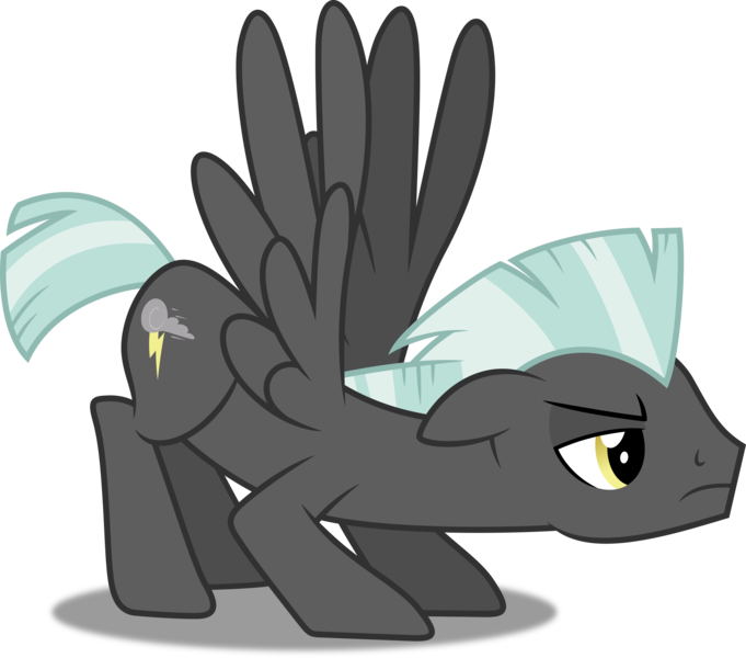 Size: 5000x4403 | Tagged: safe, artist:dashiesparkle, derpibooru import, thunderlane, pegasus, pony, hurricane fluttershy, absurd resolution, crouching, cute, frown, male, simple background, solo, stallion, takeoff, transparent background, vector