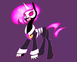 Size: 1200x960 | Tagged: safe, artist:ryuredwings, derpibooru import, oc, oc:aorta rose, unofficial characters only, pony, unicorn, vampony, crossover, lewis, mystery skulls, mystery skulls ghost, solo