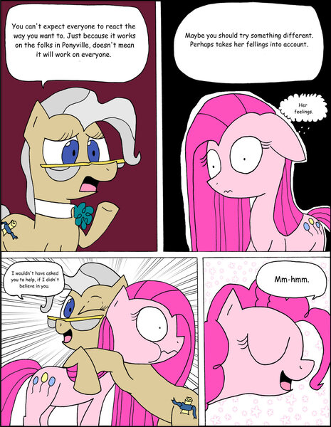 Size: 1024x1322 | Tagged: artist:average-00, comic, comic:opposites, derpibooru import, mayor mare, pinkamena diane pie, pinkie pie, safe