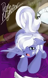Size: 500x800 | Tagged: cute, derpibooru import, morning ponies, oc, oc:moonlight sonata, offscreen character, safe, sleepy, solo, solo focus, stretching, unofficial characters only, yawn