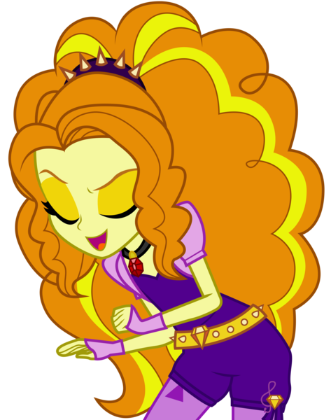 Size: 2000x2537 | Tagged: safe, artist:alicornoverlord, derpibooru import, adagio dazzle, equestria girls, rainbow rocks, commission, eyes closed, female, gem, open mouth, simple background, siren gem, smiling, solo, transparent background, vector