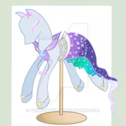 Size: 400x400 | Tagged: safe, artist:twilight7070, derpibooru import, trixie, pony, unicorn, clothes, dress, female, gala dress, mare, solo