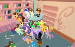 Size: 1280x800 | Tagged: 3d, clusterfuck, crowd, derpibooru import, hack, legends of equestria, oc, safe, too many ponies, unofficial characters only