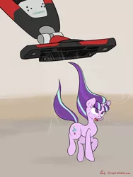 Size: 3000x4000 | Tagged: abuse, adorable distress, artist:orang111, cute, derpibooru import, doodle, glimmerbuse, open mouth, safe, siemens, starlight gets what's coming to her, starlight glimmer, the cutie re-mark, vacuum cleaner, wat, wide eyes, windswept mane