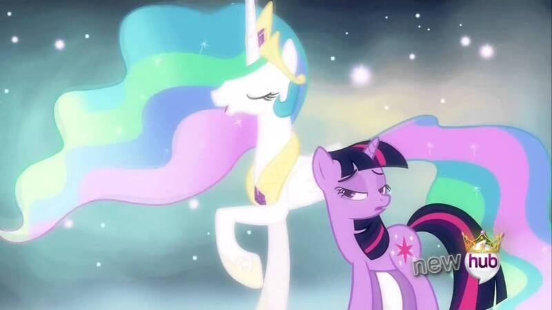 Size: 1280x720 | Tagged: derpibooru import, magical mystery cure, princess celestia, safe, screencap, twilight sparkle