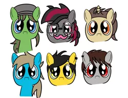 Size: 2417x1845 | Tagged: alternate mane six, artist:pastelhorses, derpibooru import, jacksepticeye, markiplier, ponified, safe, youtubers, yt