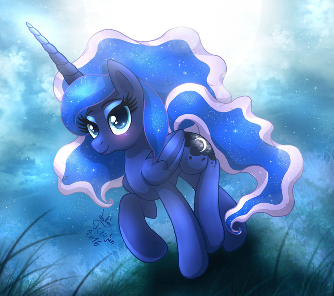 Size: 2260x2000 | Tagged: artist:joakaha, blushing, derpibooru import, princess luna, safe, solo