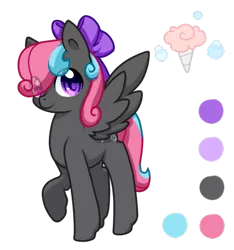 Size: 473x505 | Tagged: safe, artist:cloureed, derpibooru import, oc, oc:cotton spring, unofficial characters only, pegasus, pony, reference sheet, simple background, solo, transparent background