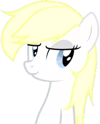 Size: 270x334 | Tagged: safe, artist:vectorfag, derpibooru import, oc, oc:aryanne, unofficial characters only, earth pony, pony, blonde, bust, cropped, female, lidded eyes, looking away, looking back, reaction image, simple background, small resolution, smiling, smug, solo, transparent background, upper body, vector