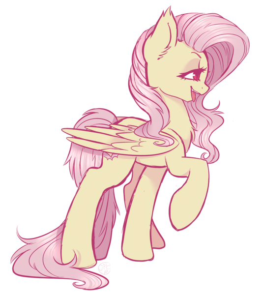 Size: 3200x3600 | Tagged: safe, artist:hawthornss, derpibooru import, fluttershy, bat pony, pegasus, pony, bedroom eyes, fangs, flutterbat, profile, raised hoof, simple background, solo, tongue out, transparent background