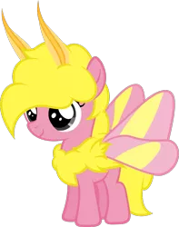 Size: 825x1047 | Tagged: artist:zacatron94, derpibooru import, mothpony, oc, oc:maple rose, original species, rosy maple moth, safe, solo, unofficial characters only