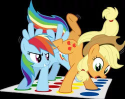 Size: 1004x796 | Tagged: safe, artist:blackgryph0n, derpibooru import, applejack, rainbow dash, twister