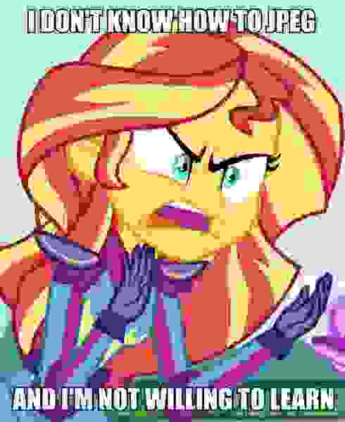Size: 608x744 | Tagged: safe, derpibooru import, edit, edited screencap, screencap, sunset shimmer, equestria girls, friendship games, angry, caption, image macro, meme, needs more jpeg, solo, sunset is not willing to learn