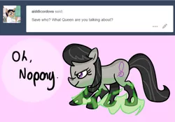 Size: 1269x889 | Tagged: ask, changeling, derpibooru import, octavia melody, plot twist, safe, solo, tumblr