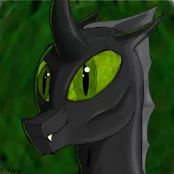 Size: 2080x2080 | Tagged: artist:icarys, changeling, derpibooru import, drawn on phone, green changeling, male, oc, oc:icarys, safe, solo, unofficial characters only