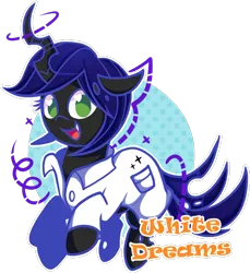 Size: 800x872 | Tagged: safe, artist:xwhitedreamsx, derpibooru import, oc, oc:dark matter, unofficial characters only, changeling, clothes, lab coat, simple background, solo, transparent background