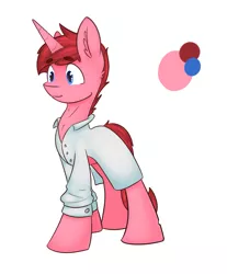Size: 1653x2000 | Tagged: artist:itspencilguy, clothes, derpibooru import, fallout equestria, fallout equestria: transient, lab coat, oc, oc:rosetta, reference sheet, safe, solo, unofficial characters only