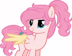 Size: 600x468 | Tagged: safe, artist:t-aroutachiikun, derpibooru import, oc, oc:peach poptart, unofficial characters only, offspring, parent:fluttershy, parent:pinkie pie, parents:flutterpie, solo