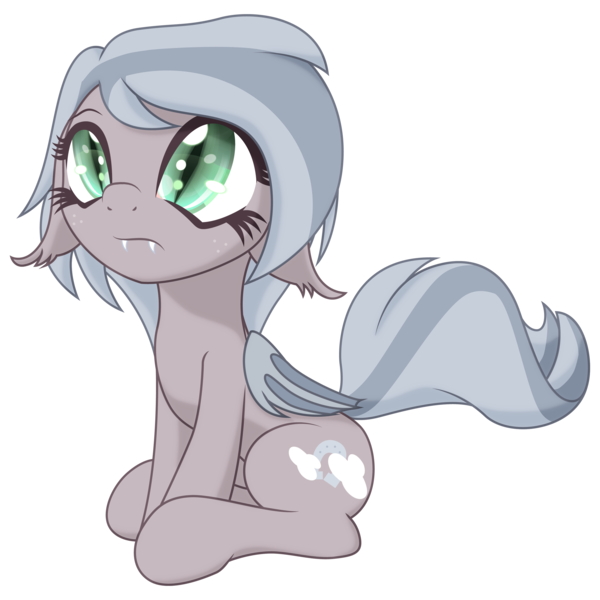 Size: 3100x3100 | Tagged: safe, artist:an-m, derpibooru import, oc, oc:whisper, unofficial characters only, bat pony, pony, floppy ears, sad