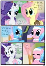 Size: 1741x2500 | Tagged: aloe, artist:pyruvate, comic, comic:the usual, day spa, derpibooru import, fluttershy, lotus blossom, rarity, safe, spa