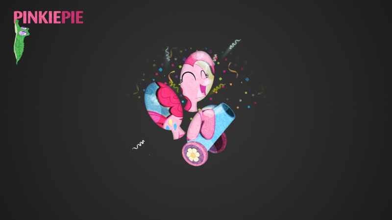 Size: 2560x1440 | Tagged: artist:ancientkale, artist:cdifan237, artist:ext109, artist:peachspices, confetti, cutie mark, derpibooru import, gummy, party cannon, pinkie pie, safe, simple, vector, wallpaper