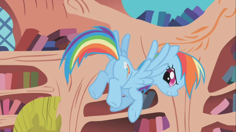 Size: 1366x768 | Tagged: safe, derpibooru import, screencap, rainbow dash, pony, dragonshy, female, flying, mare, plot, solo