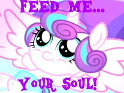 Size: 800x600 | Tagged: safe, derpibooru import, princess flurry heart, alicorn, pony, spoiler:s06, baby, baby pony, female, meme, smiling, solo, soul, your soul is mine