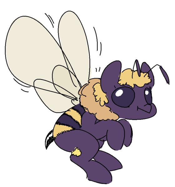 Size: 747x801 | Tagged: artist:nobody, bee, bee pony, derpibooru import, flying, oc, original species, pollen, safe, solo, unofficial characters only