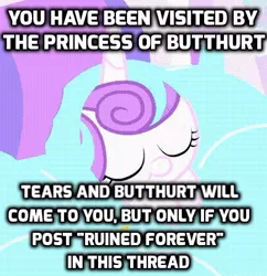 Size: 408x421 | Tagged: safe, derpibooru import, princess flurry heart, alicorn, pony, spoiler:s06, baby, baby pony, comment bait, drama, everything is ruined, exploitable meme, eyes closed, female, flurry heart drama, if you see this image while scrolling, it's happening, meme, metadrama, ruined forever, solo