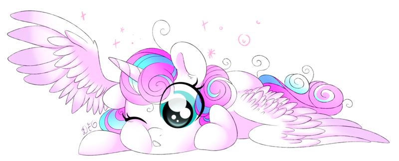 Size: 2600x1050 | Tagged: safe, artist:dragonfoxgirl, derpibooru import, princess flurry heart, alicorn, pony, spoiler:s06, baby, baby pony, cute, female, flurrybetes, one eye closed, simple background, solo, transparent background