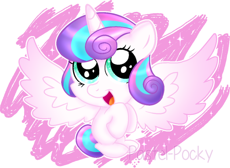 Size: 800x585 | Tagged: safe, artist:pastel-pocky, derpibooru import, princess flurry heart, pony, spoiler:s06, baby, baby pony, cute, flurrybetes, solo